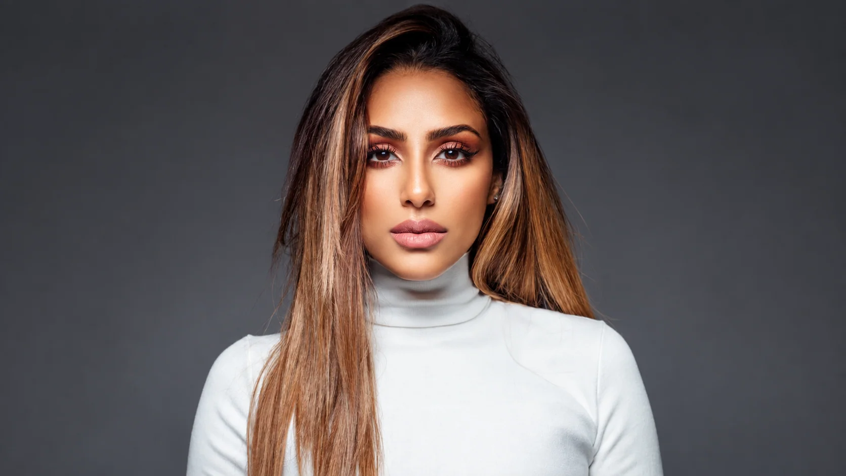 Maya Talem — white turtleneck portrait